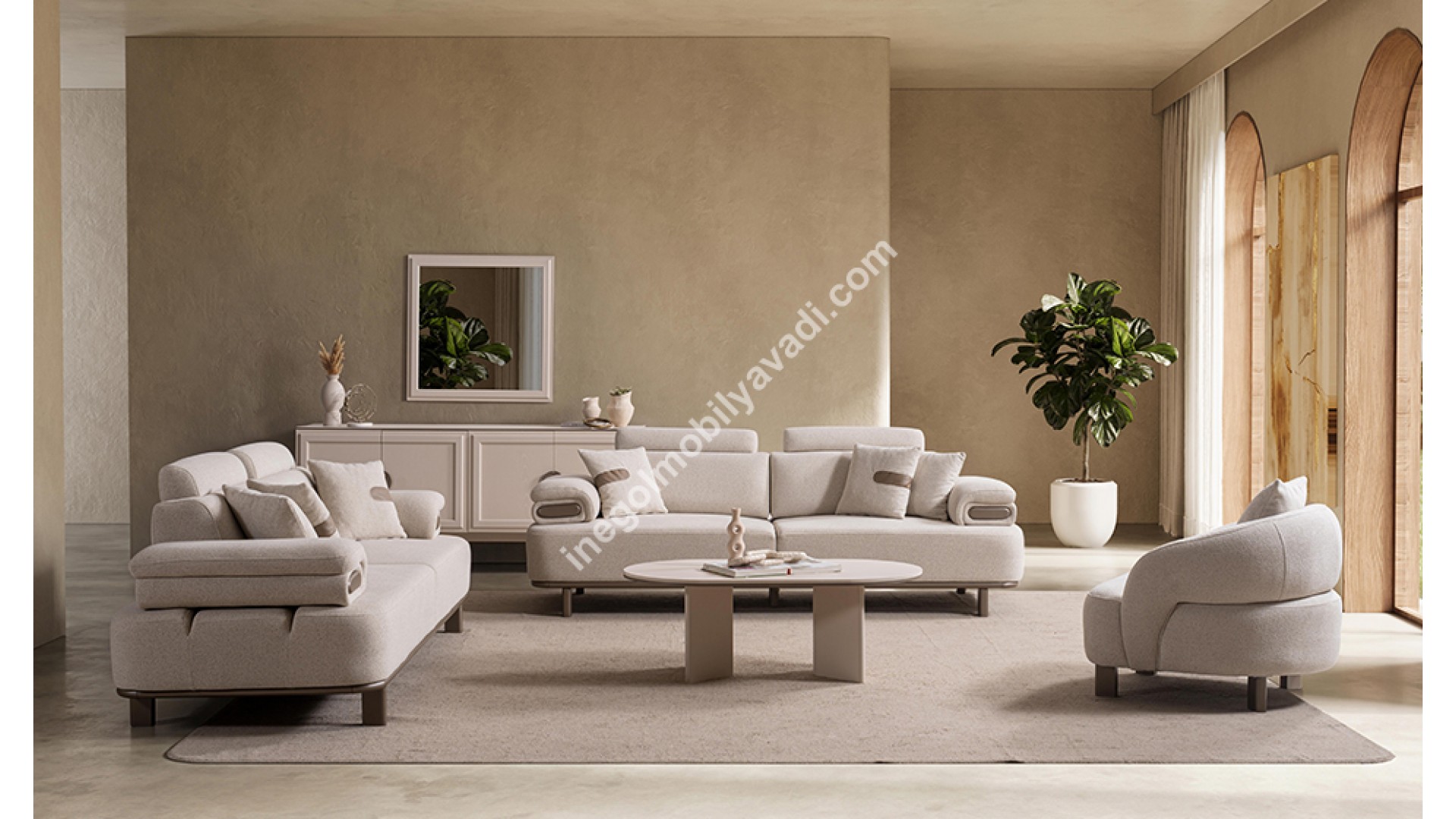 Luna Modern Koltuk Takımı 3+3+1 Luna Modern Koltuk Takımı 3+3+1